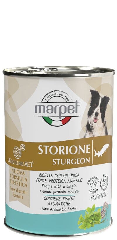 Marpet Aequilibriavet Dog Storione Cibo Umido Per Cani Adulti Scatoletta 400g