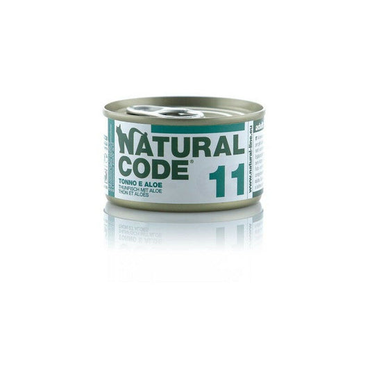 Natural Code 11 Tonno e Aloe Gatti Adulti Lattina 85g