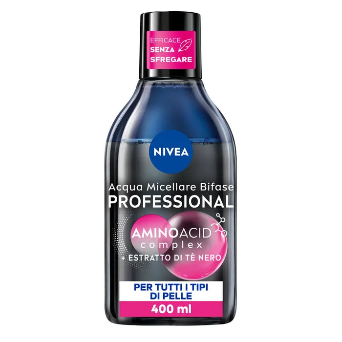 Nivea Micellair Professional Acqua Micellare Bifase Detergente Viso E Occhi Struccante Bifase 400ml