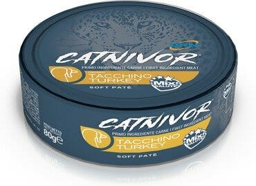 Drn Catnivor Cibo Umido Con Tacchino Gatti Adulti Barattolo 80g