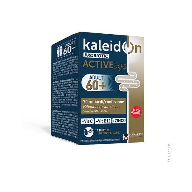 Kaleidon Probiotic Active Age 60+ Adulti 14 Bustine