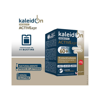 Kaleidon Probiotic Active Age 60+ Adulti 14 Bustine