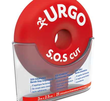 Urgo SOS Cut  Benda Autoadesiva 3mx2,5cm 1 Pezzo