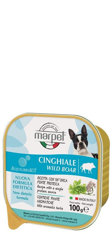 Marpet Aequilibriavet Cinghiale Cibo Umido Per Cani Adulti Vaschetta 100g