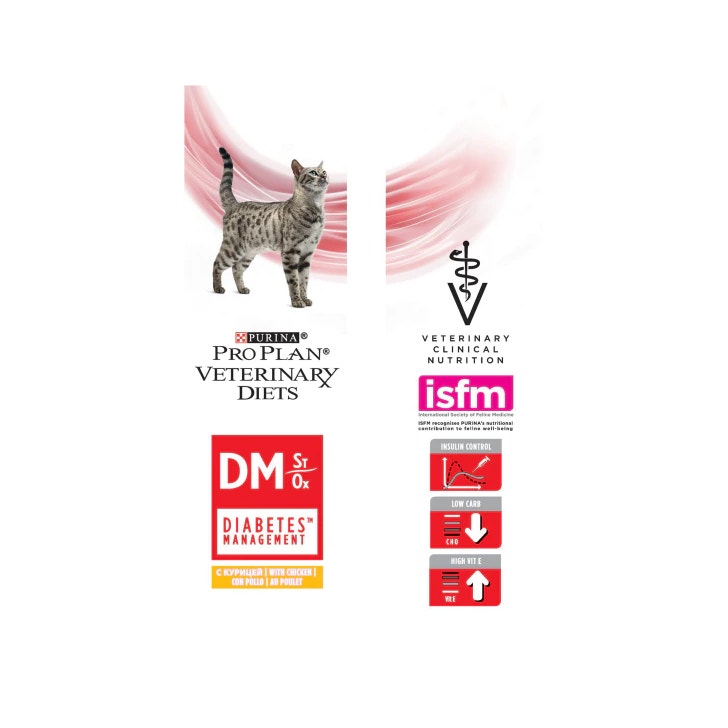 Purina Pro Plan Veterinary Diets Multipack Umido Gatto DM Diabetes Management St/Ox Pollo 10 Bustine