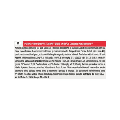 Purina Pro Plan Veterinary Diets Multipack Umido Gatto DM Diabetes Management St/Ox Pollo 10 Bustine