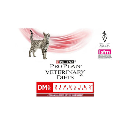 Purina Pro Plan Veterinary Diets Multipack Umido Gatto DM Diabetes Management St/Ox Manzo 10 Bustine