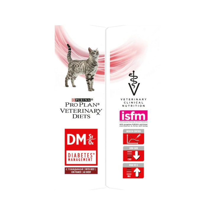 Purina Pro Plan Veterinary Diets Multipack Umido Gatto DM Diabetes Management St/Ox Manzo 10 Bustine