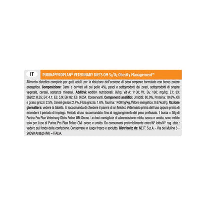 Purina Pro Plan Veterinary Diets Multipack Umido Gatto OM Obesity Management St/Ox Pollo 10 Bustine