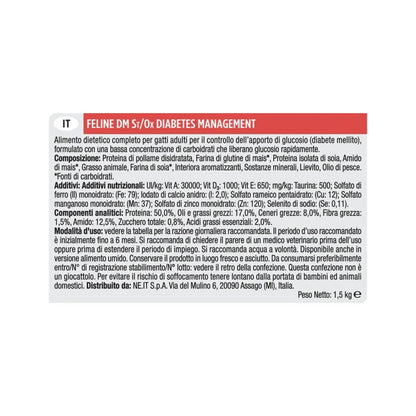 Purina Pro Plan Veterinary Diets Secco Gatto DM Diabetes Management St/Ox Sacco 1,5kg