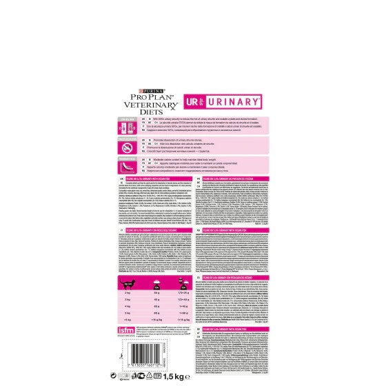 Purina Pro Plan Veterinary Diets Secco Gatto UR Urinary St/Ox Pesce Dell'Oceano Sacco 1,5kg