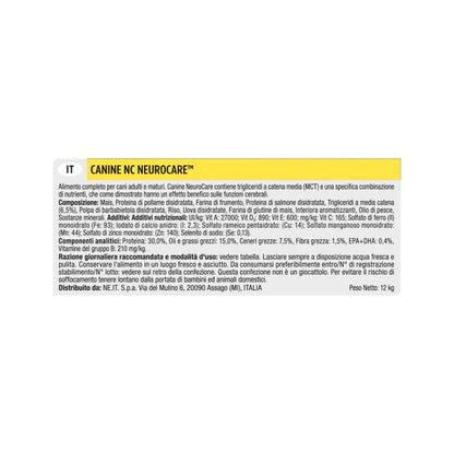 Purina Pro Plan Veterinary Diets Secco Cane NC Neurocare Sacco 12kg