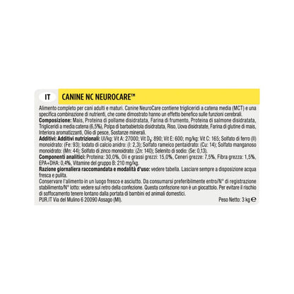 Purina Pro Plan Veterinary Diets Secco Cane NC Neurocare Sacco 3kg