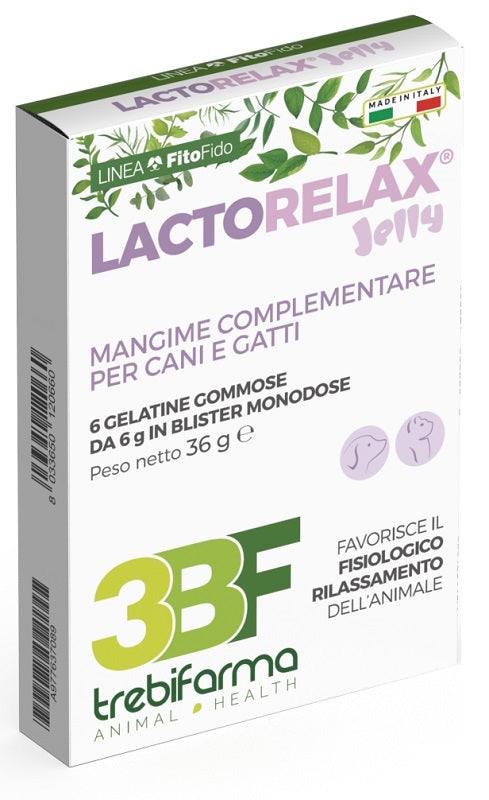 Lactorelax Jelly Mangime Complementare Per Cani E Gatti 6 Gelatine Gommose