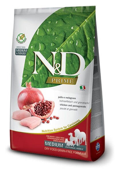 Farmina N&D Prime Pollo E Melograno Cani Adulti Medium Universal Kibble Sacco 2,5kg