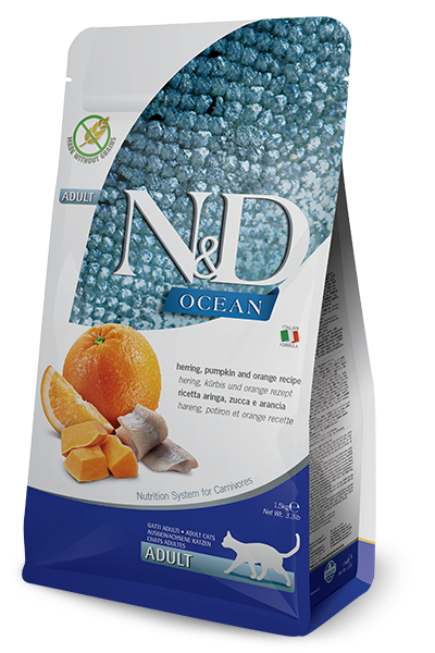 Farmina N&D Ocean Aringa E Zucca Gatti Adulti Sacco 1,5kg