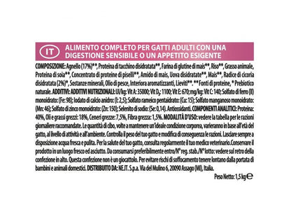 Purina Pro Plan Delicate Adult Gatto Crocchette Agnello Sacco 1,5kg