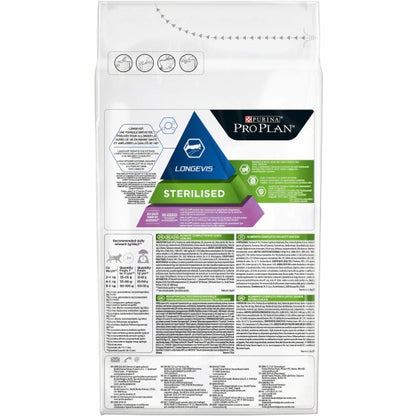 Purina Pro Plan Sterilised Senior 7+ Gatto Crocchette Tacchino Sacco 1,5kg