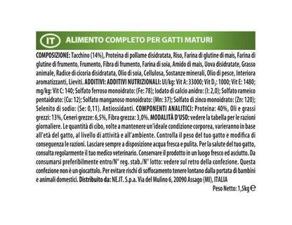 Purina Pro Plan Sterilised Senior 7+ Gatto Crocchette Tacchino Sacco 1,5kg