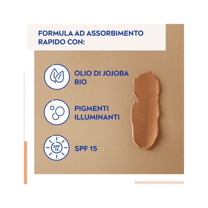 Nivea 5 in 1 Bb Cream Super Idratante 24h No Stop Dorata Crema Viso Colorata Con Spf15 50ml
