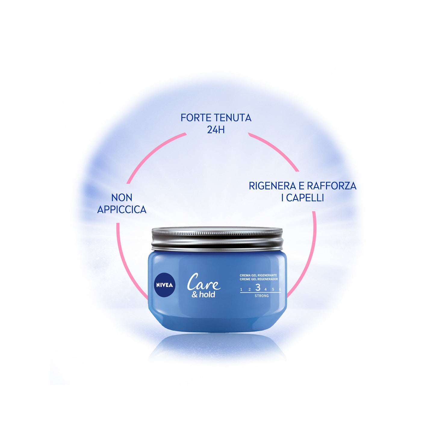 Nivea Care & Hold Creme Gel Styling Gel Per La Cura Capelli A Lunga Tenuta Anti-crespo 150ml