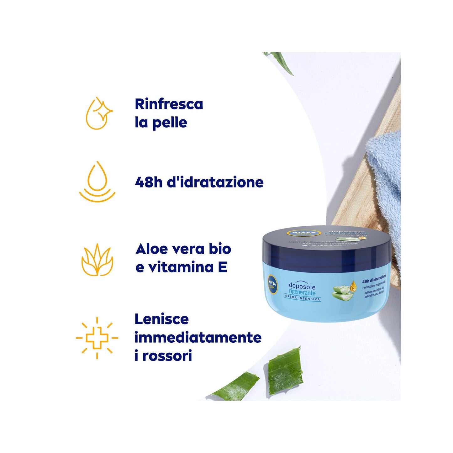 Nivea Sun Doposole Rigenerante Crema Intensiva Idratante Per Un Sollievo Immediato 300ml