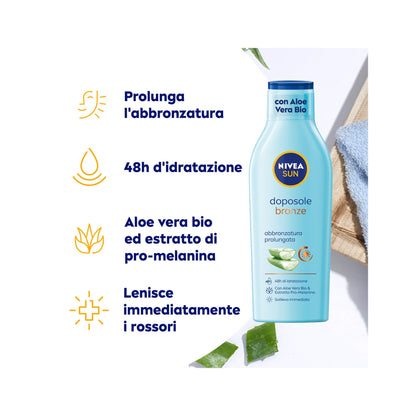 Nivea Sun Latte Doposole Bronze Dopo Sole Idratante Per Un'abbronzatura Luminosa E Duratura 200ml