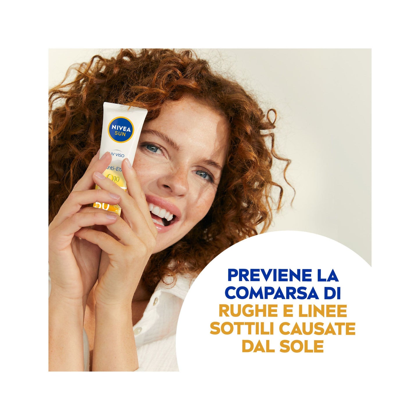 Nivea Sun Uv Viso Anti-età Fp50 Crema Solare Viso Antirughe E Antimacchie Con Coenzima Q10 50ml