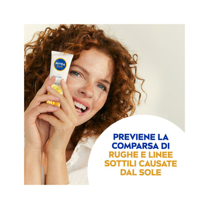 Nivea Sun Uv Viso Anti-età Fp50 Crema Solare Viso Antirughe E Antimacchie Con Coenzima Q10 50ml