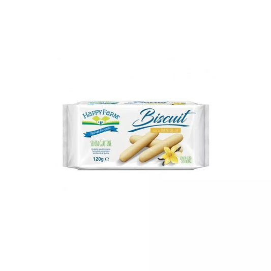 Happy Farm Bisc Vaniglia 120g