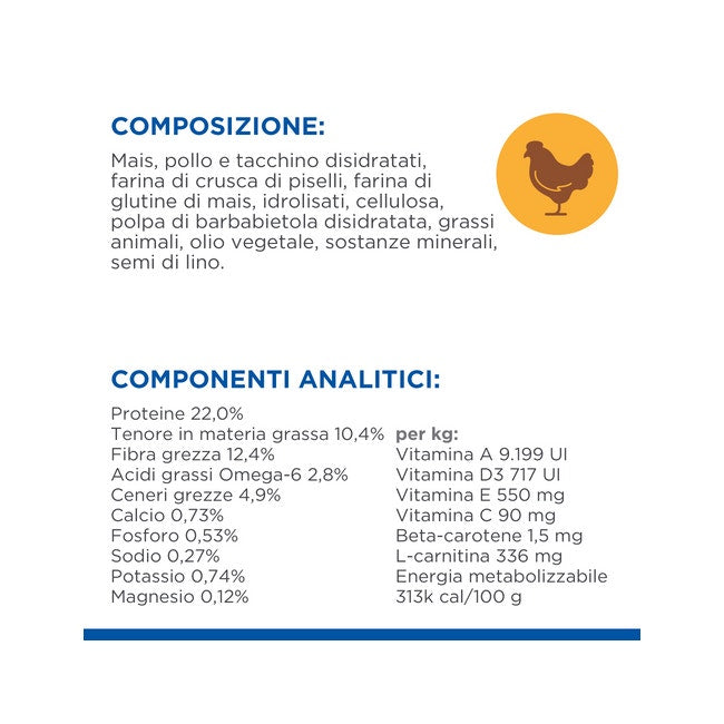 Hill's Science Plan Light Crocchette Pollo Per Cani Taglia Media 2,5kg