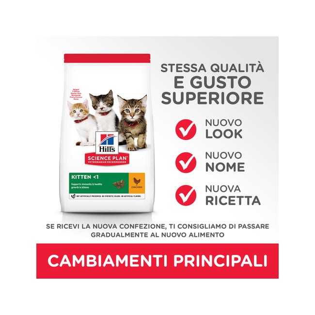 Hill's Science Plan Kitten Croccantini Con Pollo Gatti Cuccioli Sacco 300g