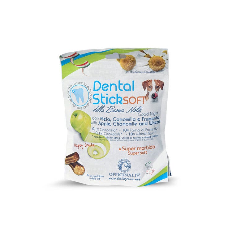 Officinalis Dental Stick Della Buonanotte Soft Snack Cani Taglia Grande 130g