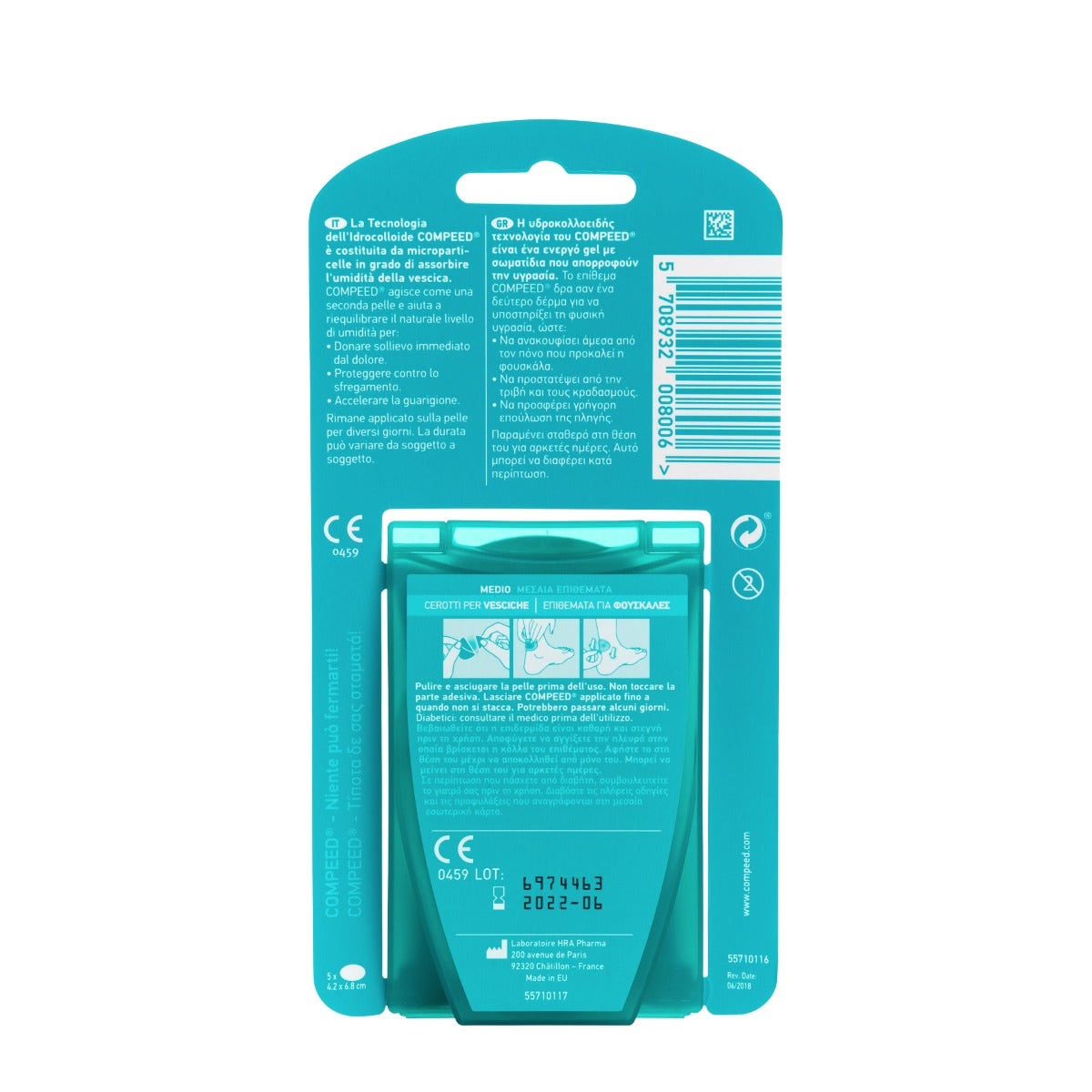 Compeed Cerotti Vesciche Medio 5 Pezzi