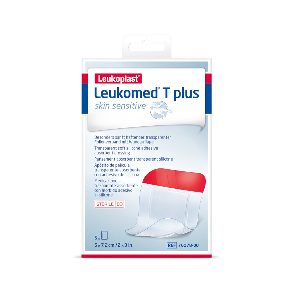 Leukomed T Plus Medicazione Post Operatoria Trasparente Impermeabile 5x7,2cm 5 Pezzi