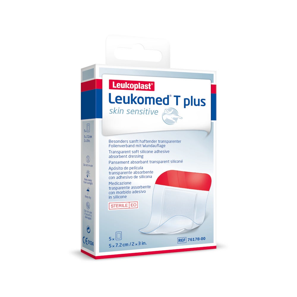 Leukomed T Plus Medicazione Post Operatoria Trasparente Impermeabile 5x7,2cm 5 Pezzi