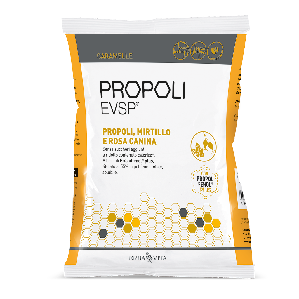 Caramelle Propoli Evsp Gusto Mirtillo E Rosa Canina 65g