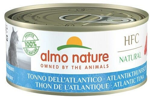 Almo Nature HFC Natural Cibo Umido Tonno Dell'Atlantico Per Gatti Adulti Scatoletta 150g
