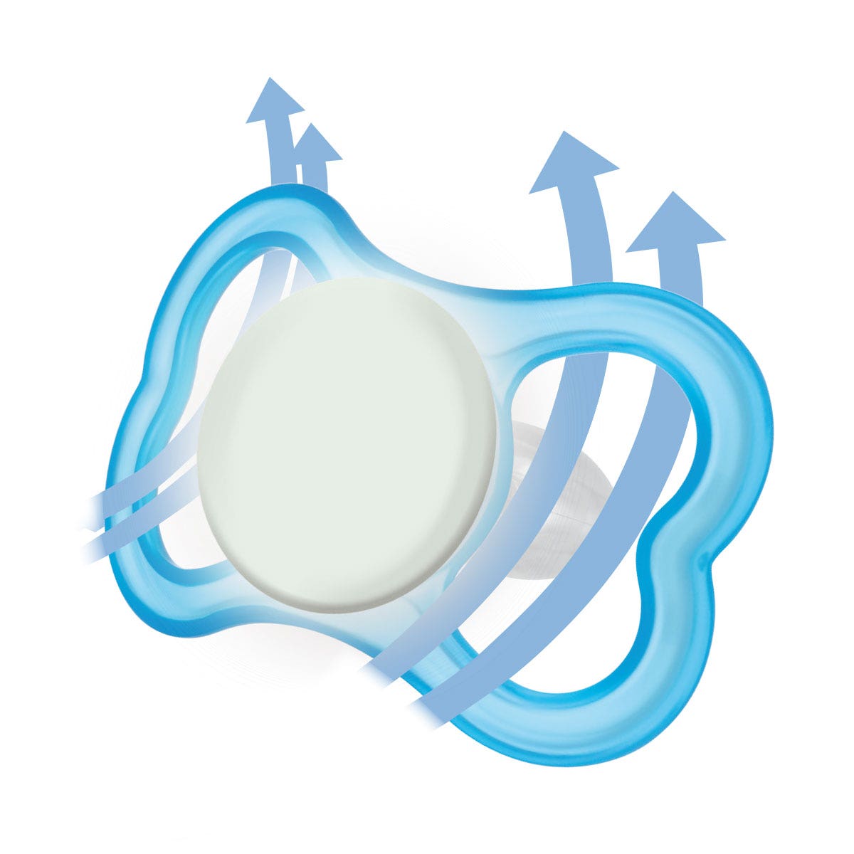 Mam Air Succhietto Silicone Femmina 2 Pezzi 6 Mesi+