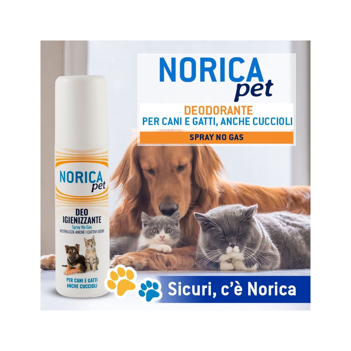 Norica Pet Deo Igienizzante Per Cani E Gatti 100ml