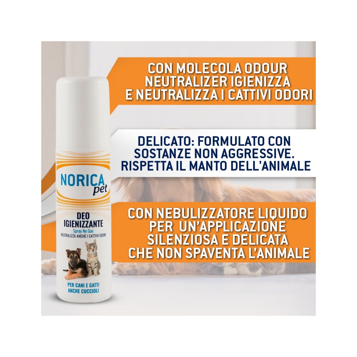 Norica Pet Deo Igienizzante Per Cani E Gatti 100ml
