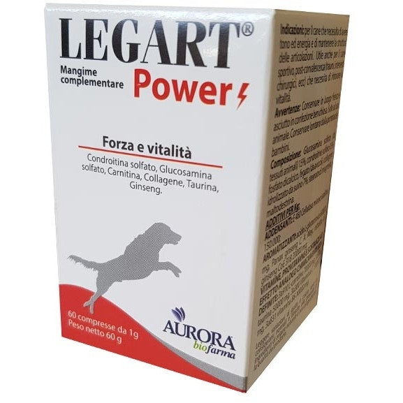 Legart Power Mangime Complementare Forza/Vitalità Cani 60 Compresse