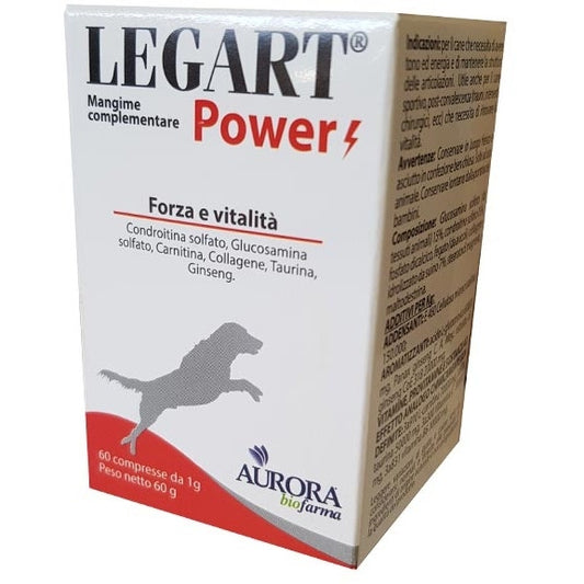 Legart Power Mangime Complementare Forza/Vitalità Cani 60 Compresse