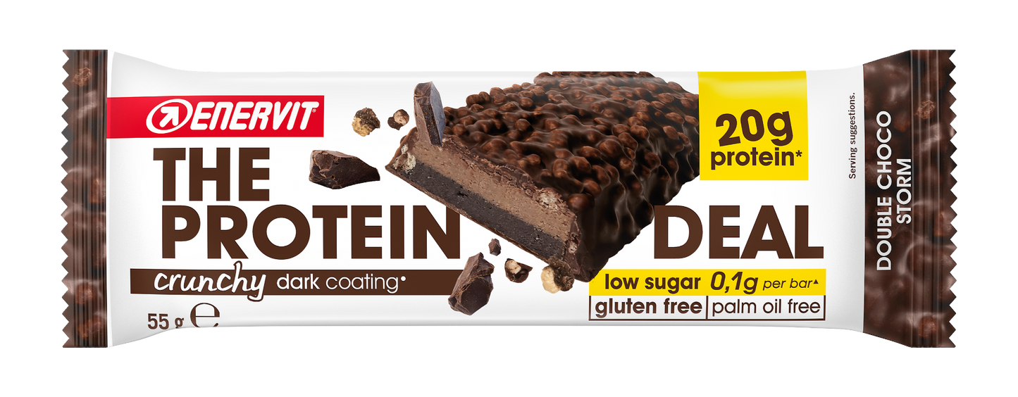 Enervit The Protein Deal Protein Bar Crunchy Double Choco 55g