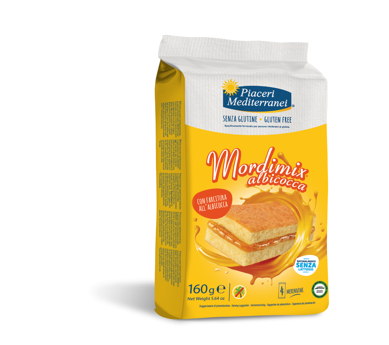 Piaceri Mediterranei Mordimix Albicocca 4 x 40 g