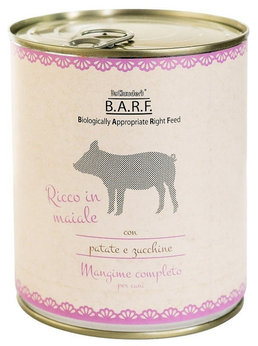 Barf Trito di Maiale Con Patate E Zucchine Per Cani Adulti 800g