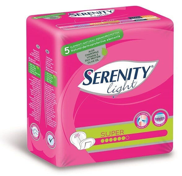 Serenity Light Lady Super Pannolone Per Incontinenza 12 Pezzi