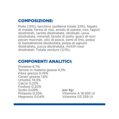 Hill's Science Plan Perfect Digestion Bocconcini Pollo E Verdure Cani Lattina 363g
