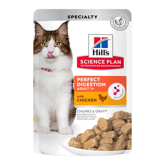 Hill's Science Plan Perfect Digestion Bocconcini Pollo Gatti Bustine 12x85g