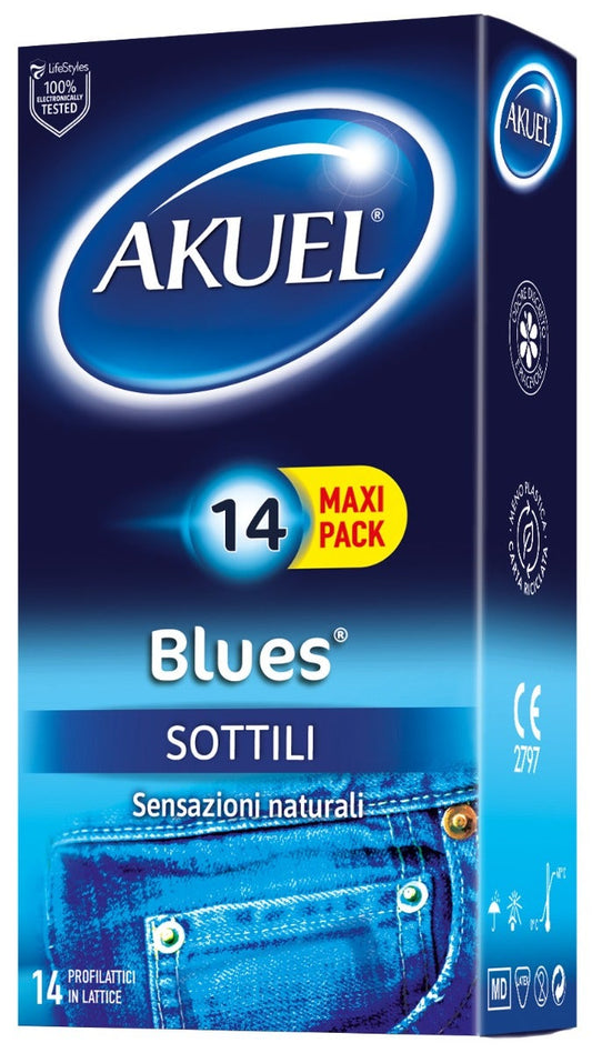 Akuel Blues Sottile 14 Profilattici